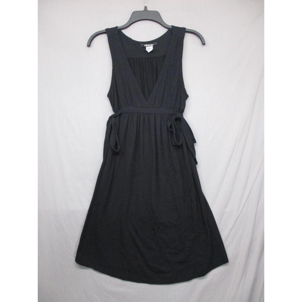 Billabong Y2K Vintage Black Sleeveless Babydoll Goth Dress Womens Size Medium